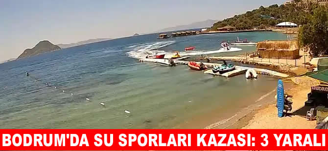 Bodrum’da su sporları kazası: 3 yaralı