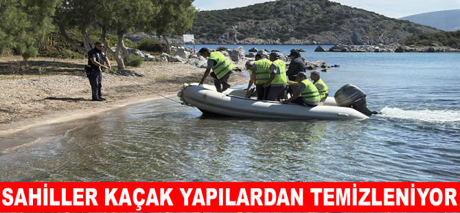 Bodrum Adaboğazı'na kaçak yapı operasyonu