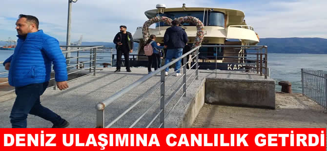 Yarımca İskelesi deniz ulaşımını yeniden canlandırdı