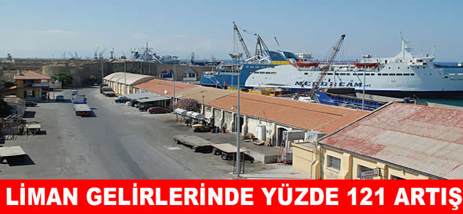 KKT'C'de liman gelirleri yüzde 121 arttı