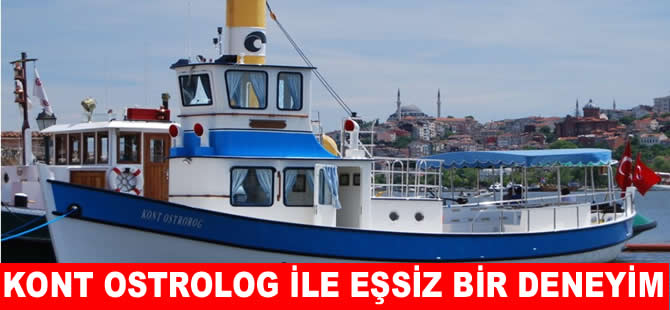 Kont Ostrorog ile Haliç tekne turları başladı
