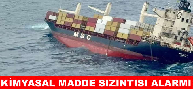 Hindistan kıyılarında kimyasal madde sızıntısı aları verildi