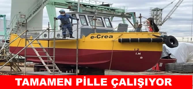 Pille çalışan, sıfır emisyonlu ilk iş gemisi: e-Crea