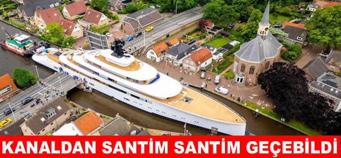 Kanal köprüsünden kıl payı geçerek tehlikeyi atlattı