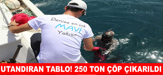5 yılda 245 bin ton deniz çöpü temizlendi