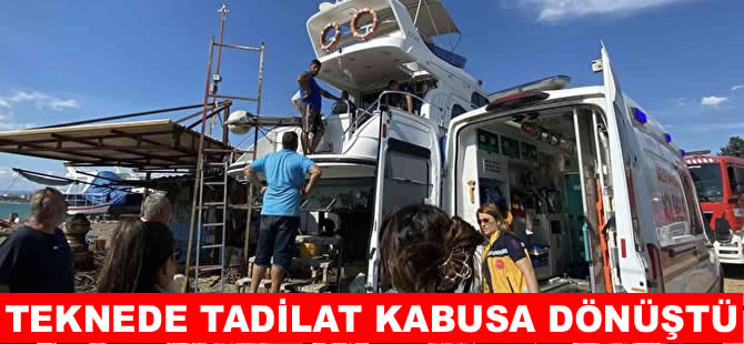 Tekne sahibi ikinci kattan düştü!