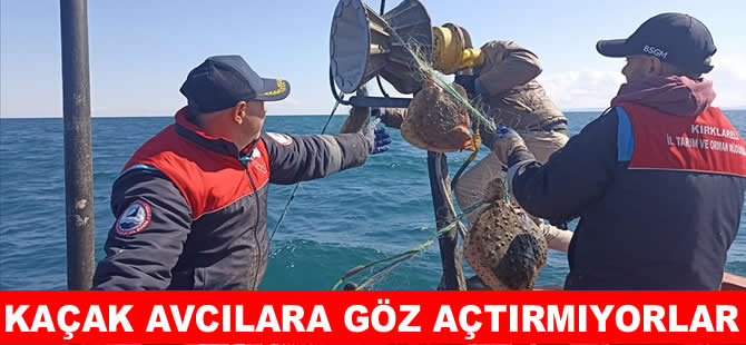 İğneada ve Kıyıköy’de 44 bin metre ağ toplandı