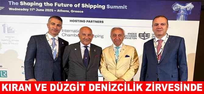 Tamer Kıran ve Metin Düzgit Atina’da denizcilik zirvesine katıldı