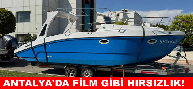 5 milyonluk tekne gece yarısı çekiciyle çalındı