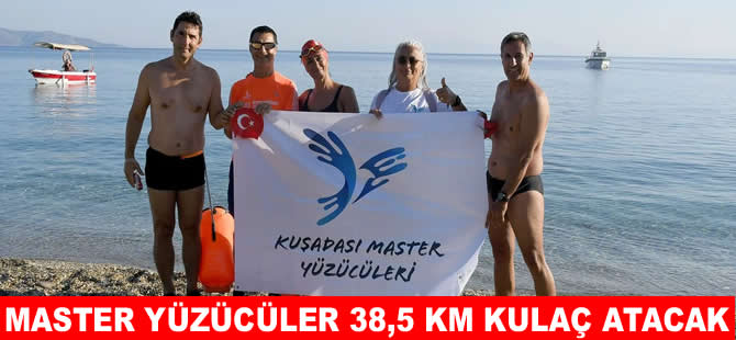 Kuşadası'nda Kabotaj Bayramı’na özel 38,5 km yüzme maratonu