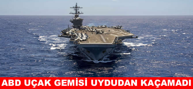 ABD uçak gemisi, İran yakınlarında uyduya yakalandı