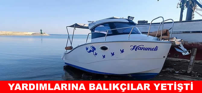 Şarköy’de kayalıklara çarpan tekne alabora oldu