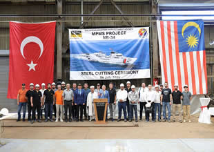 DESAN,  Malezya Sahil Güvenlik gemisinin inşasına başladı