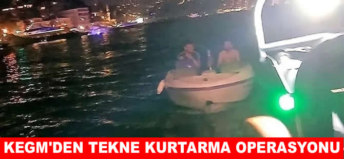 İstanbul Boğazı'nda sürüklenen tekne kurtarıldı