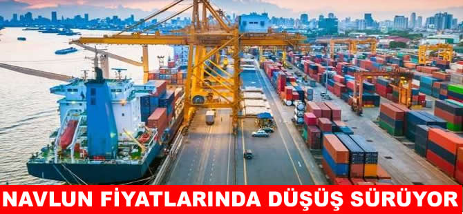 Küresel navlun fiyatları son üç ayın en düşük seviyesinde