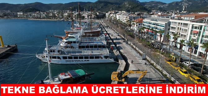 Marmaris yat limanında kısa süreli bağlama ücretlerinde yeni dönem