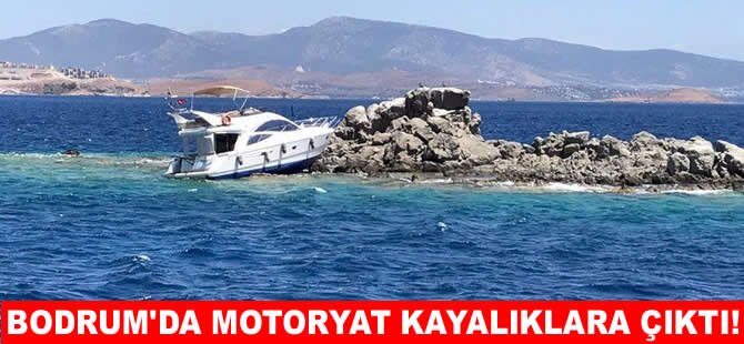 Bodrum'da kayalıklara çarpan motoryattaki 7 kişi kurtarıldı