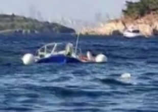 Motoryatın çarptığı tekne battı, 7 kişi denize düştü
