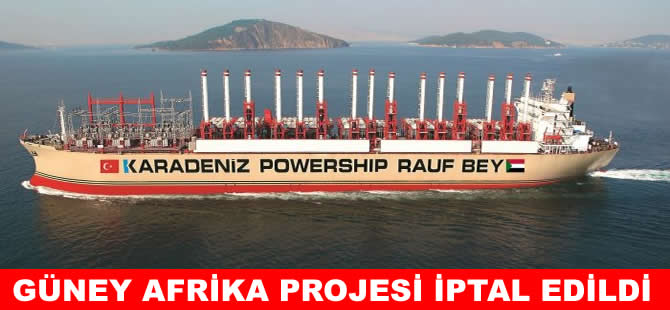 Karpovership Güney Afrika projesi iptal edildi