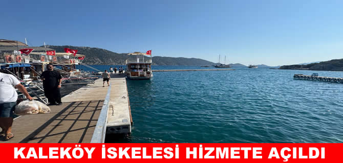 Antalya'da Kaleköy İskelesi hizmete açıldı