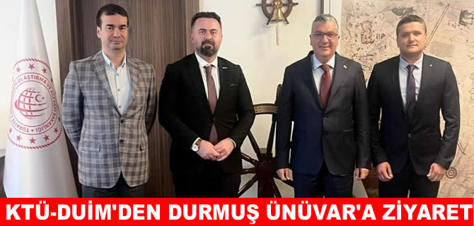 KTÜ-DUİM Mezunları Derneği’nden Durmuş Ünüvar’a ziyaret