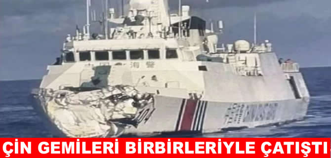 Pasifik'te tehlikeli manevra: İki Çin gemisi çatıştı