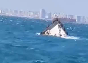 Fırtına Yenikapı açıklarında acente botunu batırdı