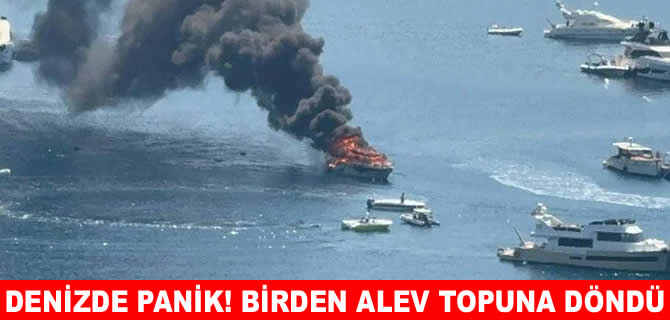 Bodrum’da tekne yangını: 1 kişi kurtarıldı