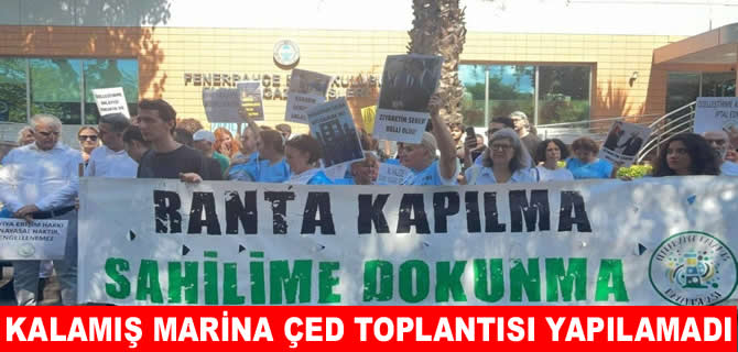 Fenerbahçe Kalamış'ta marina protestosu