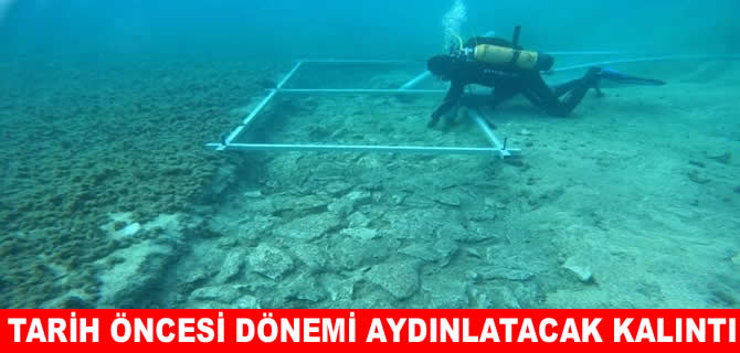 İzmir’de su altında 5 bin 300 yıllık kalıntı