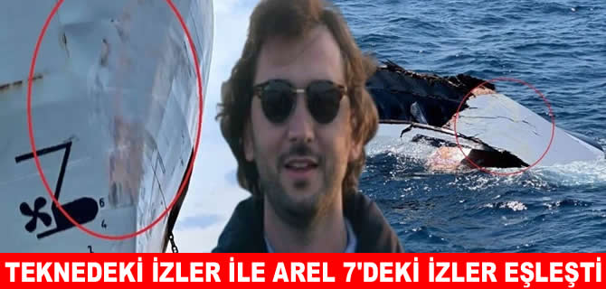 Halit Yukay’ın teknesindeki izler Arel 7’deki izlerle eşleşti