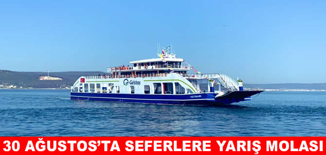 30 Ağustos Yüzme Yarışı nedeniyle Gestaş seferleri duracak