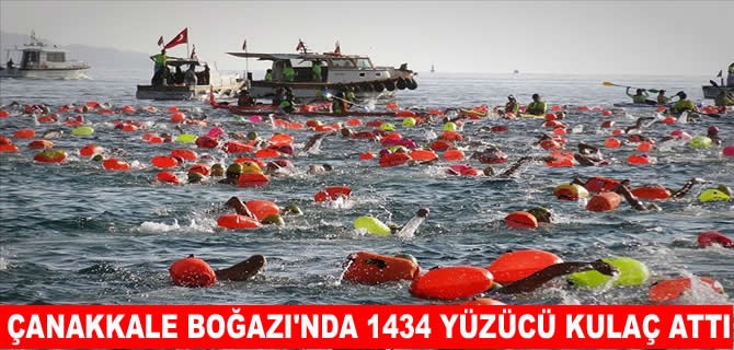 Çanakkale Boğazı'nda 1434 yüzücü Avrupa'dan Asya'ya kulaç attı