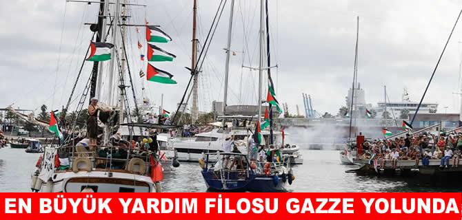 Onlarca gemi ‘insani yardım’ için Gazze için yola çıktı