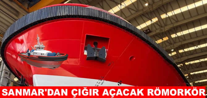 Sanmar,ilk metanolle çalışan eskort römorkörünü suya indiriyor