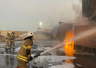 Aliağa Nemport Limanı’nda korkutan yangın