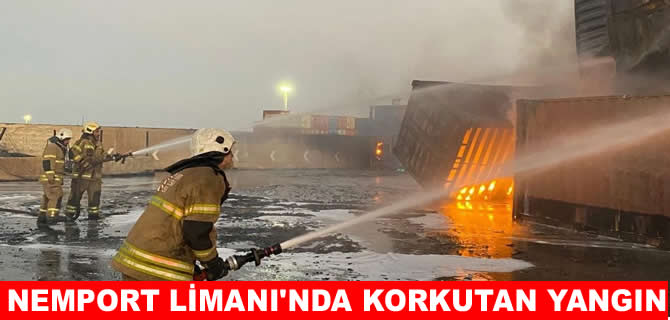 Aliağa Nemport Limanı’nda korkutan yangın
