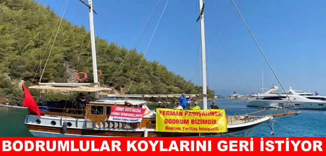 Bodrum’da ‘Koylarımız işgal altında’ protestosu