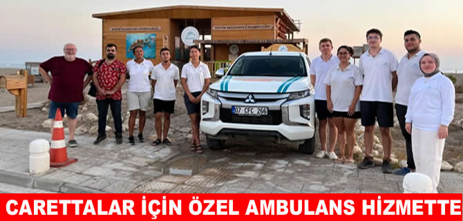 Türkiye’nin ilk caretta caretta ambulansı hizmette