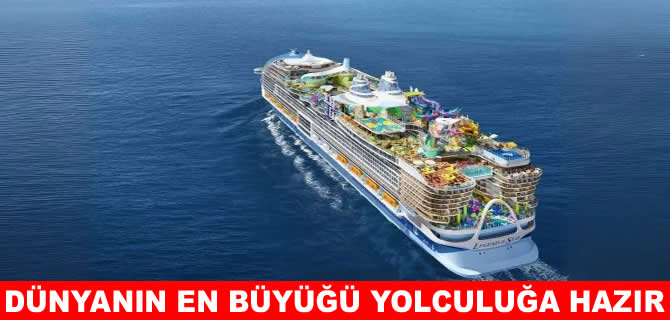 Dünyanın en büyük yolcu gemisi suya indi!