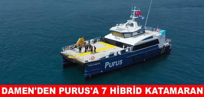 Damen Antalya Purus’un 7 hibrid katamaranını bitirdi
