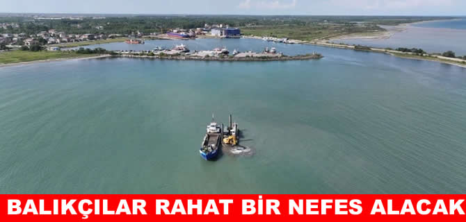 Terme Limanı’nda kum temizliği çalışması başladı