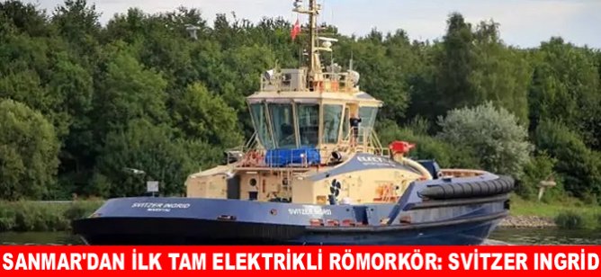 Sanmar, Danimarka'nın ilk tam elektrikli römorkörünü üretti