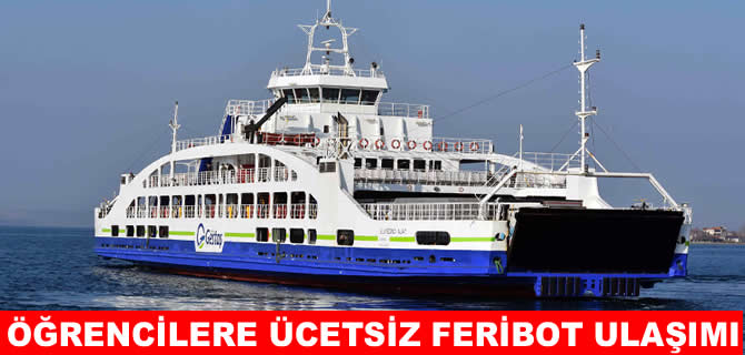 Öğrencilere ücretsiz feribot desteği
