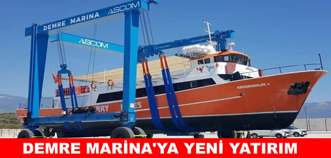 Demre Marina’da kapasite artırıldı
