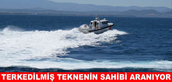 Denizin ortasında gizemli tekne! Sahibi aranıyor!