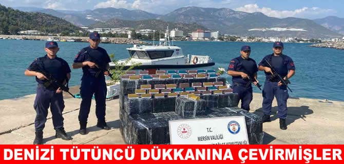 Denizdeki kutulardan 28 bin 500 paket tütün çubuğu çıktı