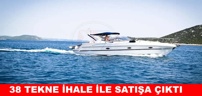 Bodrum’da 38 tekne ihaleyle satışa çıkıyor