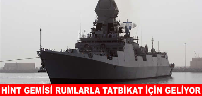 Hint savaş gemisi Rumlar ile ortak tatbikat için yola çıktı