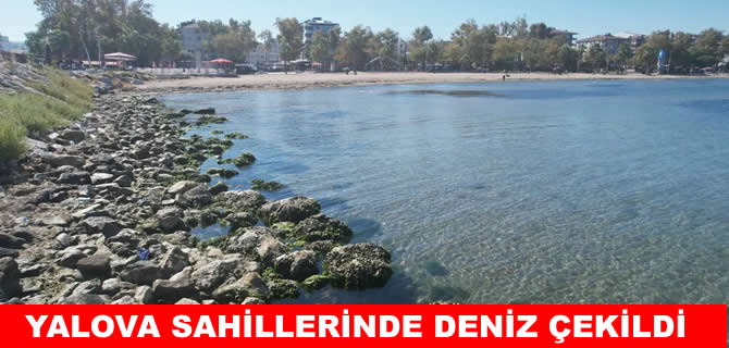 Yalova’da deniz suyu 5 metre çekildi